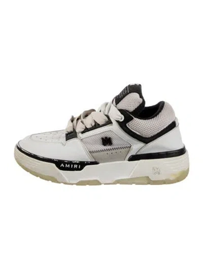Pre-owned Amiri Leather Mesh Accents Sneakers In White