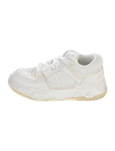 Pre-owned Amiri Leather Mesh Accents Sneakers In White