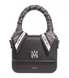 Amiri Leather Micro Ma Bag In Black