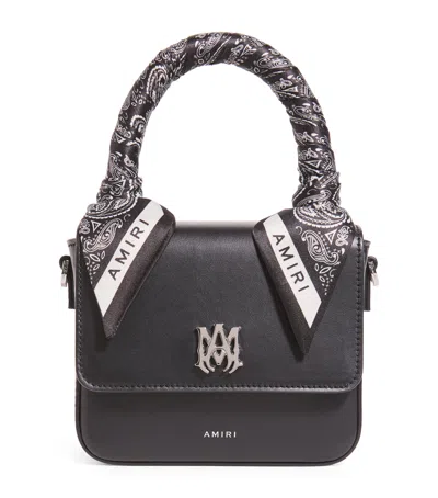Amiri Leather Micro Ma Bag In Black