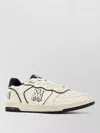 Amiri Newport White Sneakers Low Top With Logo Patch On The Side And Contrasting Heel With Leather Logo Le In White