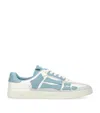 Amiri Multicolor Leather And Suede Pacific Bones Sneakers In Blue