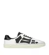 Amiri Multicolor Leather And Suede Pacific Bones Sneakers In Brown
