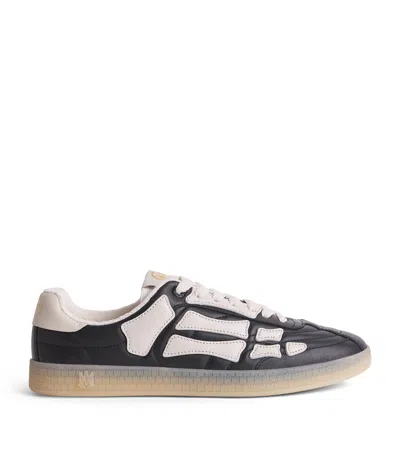 Amiri Leather Pacific Football Sneakers In Black