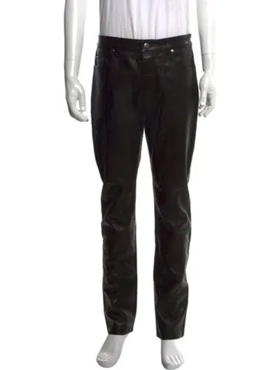 Pre-owned Amiri Leather Pants In Black