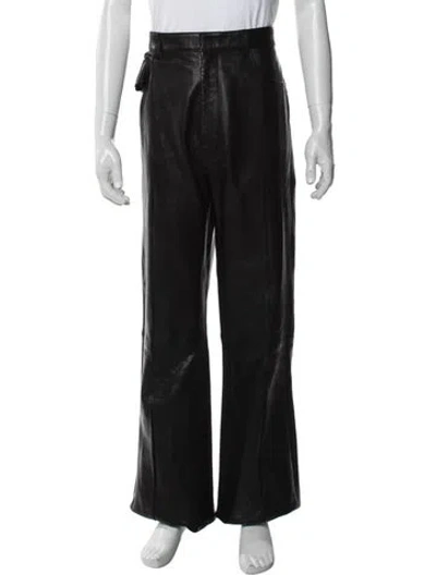 Pre-owned Amiri Leather Pants W/ Tags In Black