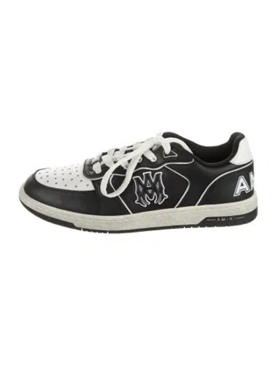 Pre-owned Amiri Leather Printed Sneakers In Multi