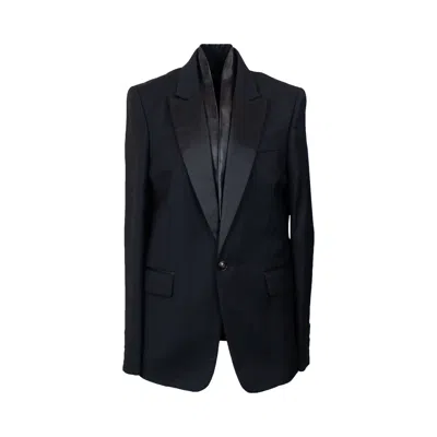 Pre-owned Amiri Leather Scarf Blazer 'black' | Men's Size 50