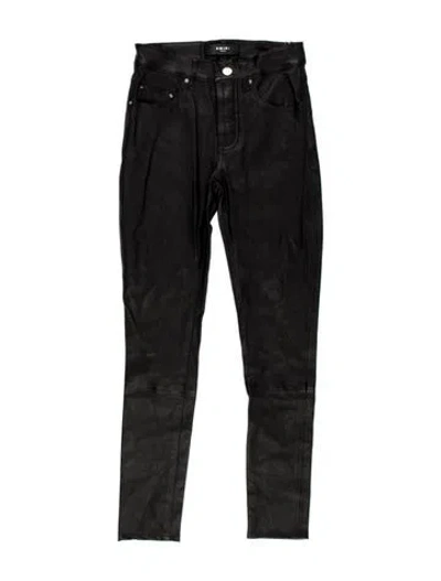 Pre-owned Amiri Leather Skinny Leg Pants W/ Tags In Black