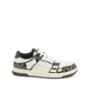 Amiri Quad Skel Panelled Leather Snekaers