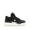 Amiri Black Low Top Sneakers With Logo Patch On The Tongue And Logo Lettering On The Heel In Leather Man In Black