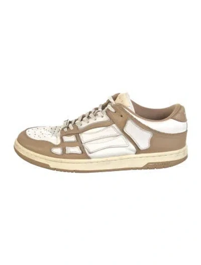 Pre-owned Amiri Leather Sneakers In Brown