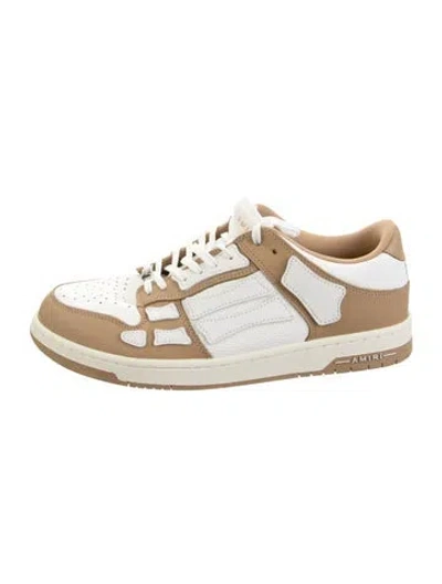 Pre-owned Amiri Leather Sneakers In Brown