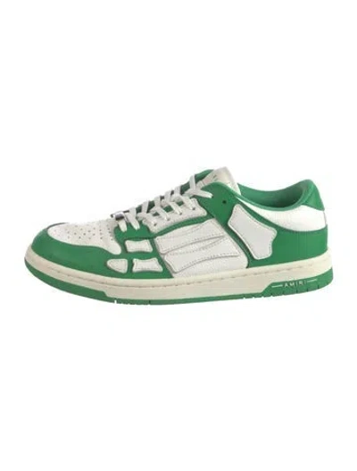 Pre-owned Amiri Leather Sneakers In Green