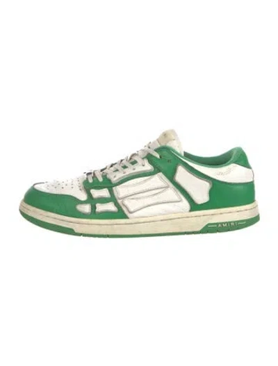 Pre-owned Amiri Leather Sneakers In Green