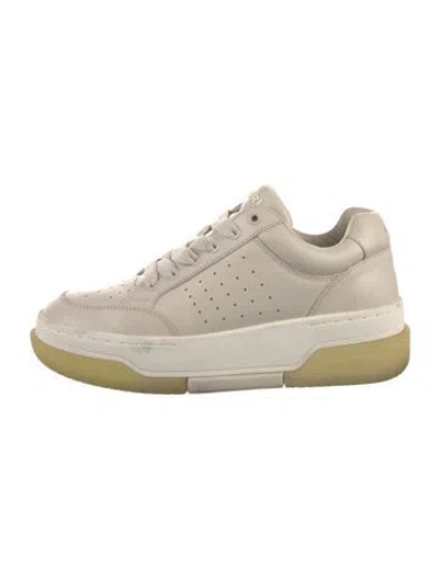 Pre-owned Amiri Leather Sneakers In Neutral