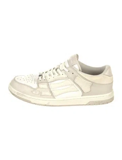 Pre-owned Amiri Leather Sneakers In Neutrals