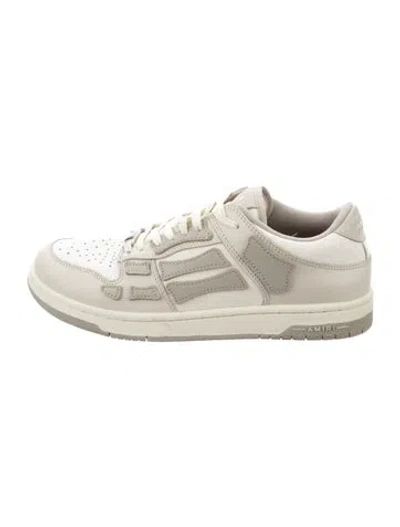 Pre-owned Amiri Leather Sneakers In Neutrals