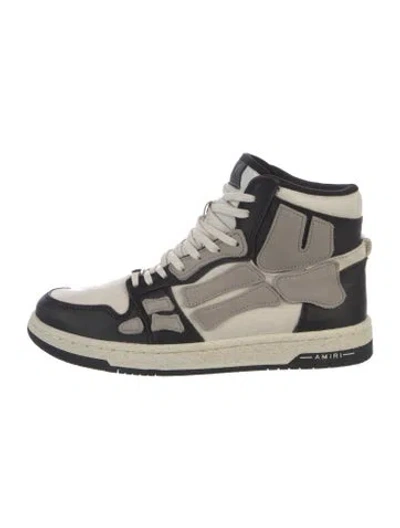 Pre-owned Amiri Leather Sneakers In Neutrals
