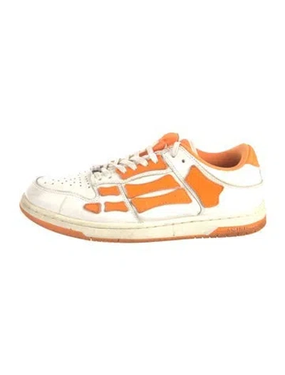Pre-owned Amiri Leather Sneakers In Orange