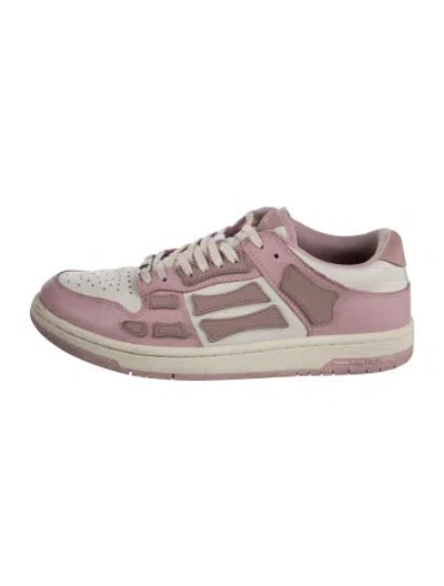 Pre-owned Amiri Leather Sneakers In Pink