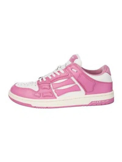 Pre-owned Amiri Leather Sneakers In Pink