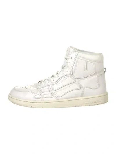 Pre-owned Amiri Leather Sneakers In White