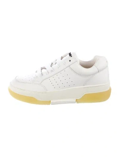 Pre-owned Amiri Leather Sneakers In White