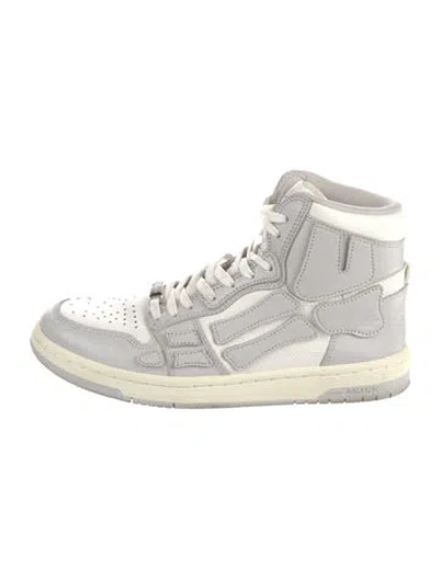 Pre-owned Amiri Leather Sneakers In White