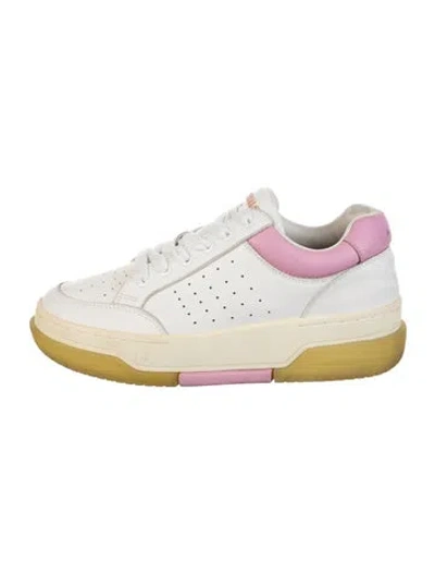 Pre-owned Amiri Leather Sneakers In White