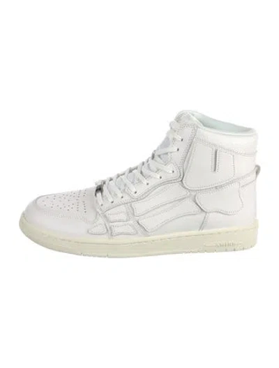 Pre-owned Amiri Leather Sneakers In White