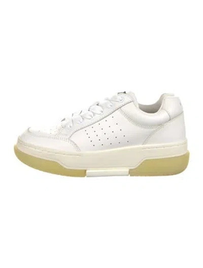 Pre-owned Amiri Leather Sneakers In White