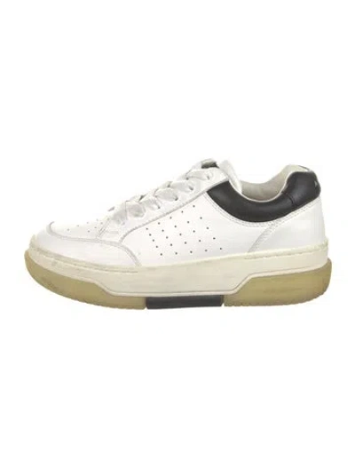 Pre-owned Amiri Leather Sneakers In White
