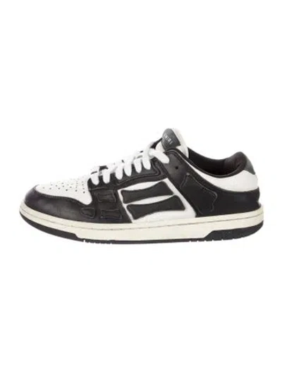 Pre-owned Amiri Leather Sneakers In White