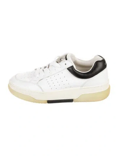 Pre-owned Amiri Leather Sneakers In White