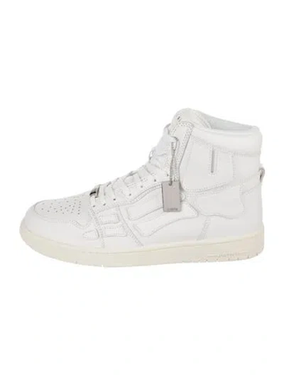 Pre-owned Amiri Leather Sneakers In White