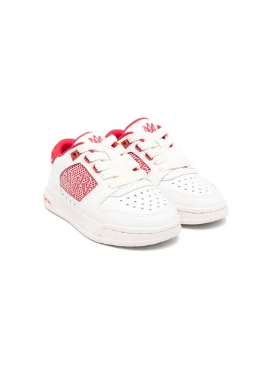 Amiri Kids' Leather Sneakers In White