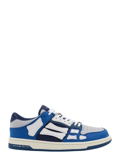 Amiri Skeltop Low Leather Trainers In Blue