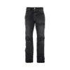 Amiri Distressed Denim Trousers With Faded Detailing