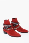 Amiri Man Ankle Boots Red Size 9.5 Soft Leather