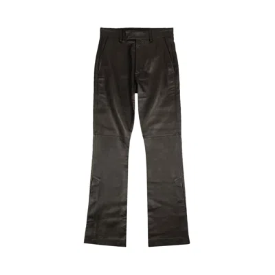 Pre-owned Amiri Leather Tailored Kick Flare Pants 'black' | Men's Size 46