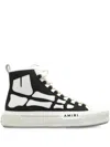 Amiri Premium Leather Sneakers With Pull-tab And Rubber Toe Cap In Black