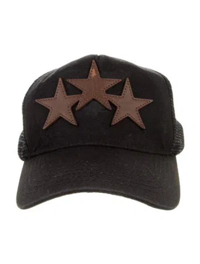 Pre-owned Amiri Leather Trim Trucker Hat In Multi