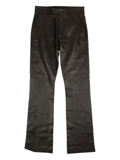Amiri Leather Trousers In Black