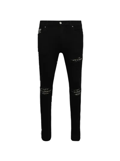 AMIRI AMIRI LEOPARD MX1 JEANS BLACK