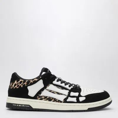 AMIRI AMIRI  LEOPARD SKEL TOP LOW BLACK/WHITE SNEAKER
