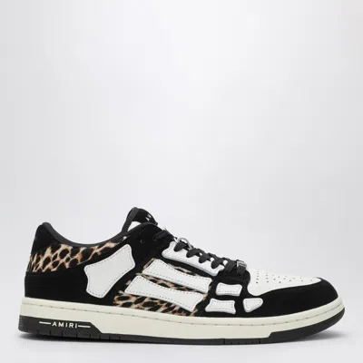 AMIRI LEOPARD SKEL TOP LOW BLACK/WHITE SNEAKER