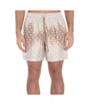 Amiri Monogram Bermuda Shorts In Pink
