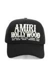 Amiri Mens Black Hollywood Adjustable Cotton Trucker Hat In Black