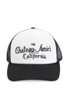 Amiri Black And White Cotton Baseball Cap In Multi